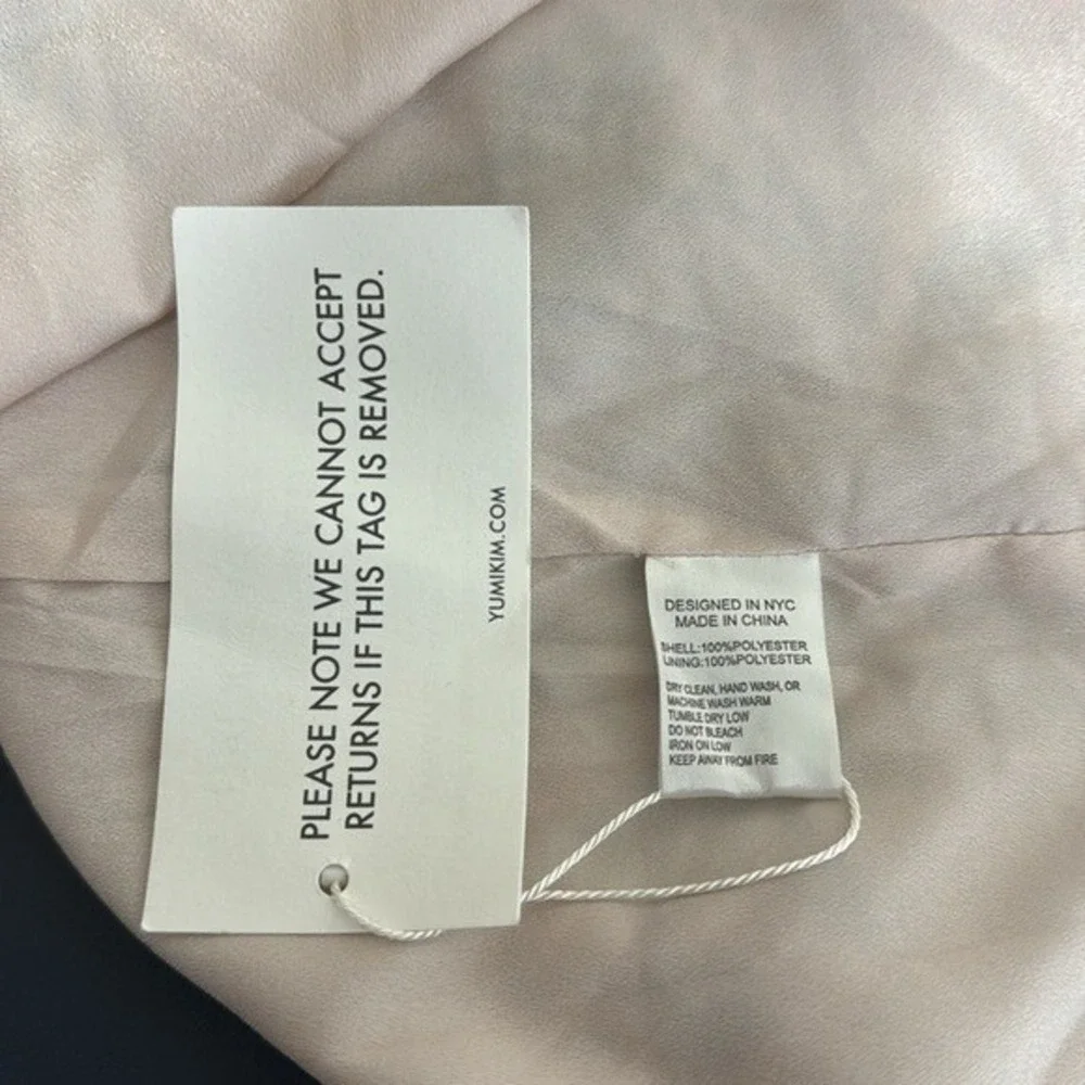 Yumi Kim  Mini Dress Women's M Pink‎ Floral Blush Tie Me Over Full of Love New - Picture 12 of 15